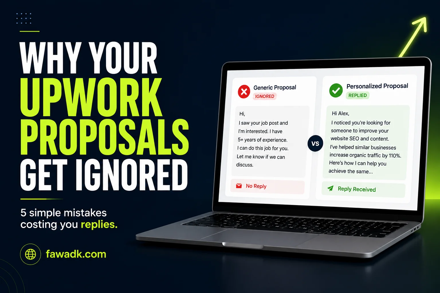 Upwork proposal being ignored by client — freelancer bidding mistakes